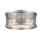 Z-Lite Camellia 3 Light Flush Mount, Brushed Nickel 334F3BN - alternate 2